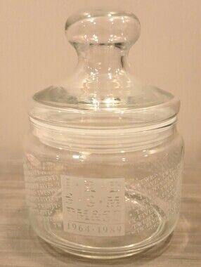 Vintage Apothecary Glass Storage Jar - France - Kitchen